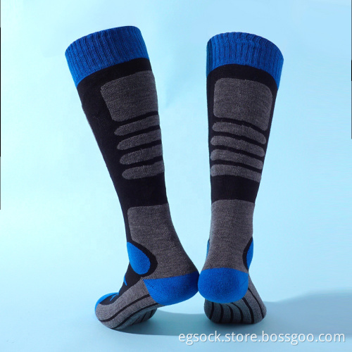 Merino wool knee high ski socks